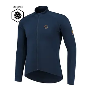 FUTURUM JONA Merino Jersey Long Sleeve Men   Dark Blue